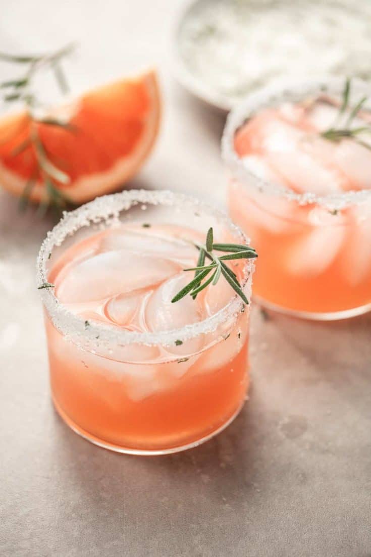 Italian Greyhound Cocktail with Rosemary Sugar | Familystyle Food