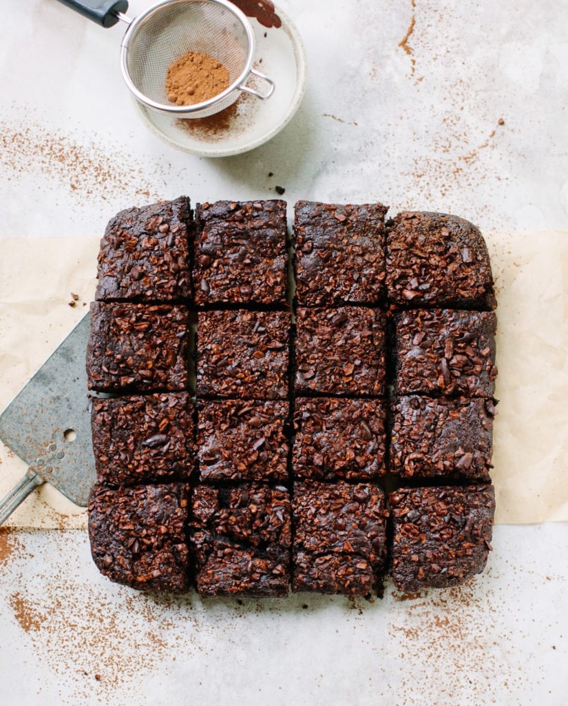 Olive Oil and Cocoa Brownies Familystyle Food