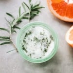 Italian Greyhound Cocktail with Rosemary Sugar