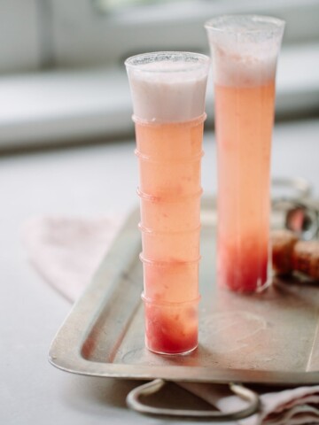 Fresh Rhubarb Bellini
