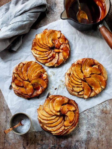 Salted Caramel Apple Tartlets