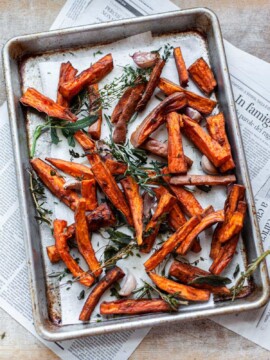 Tuscan Sweet Potato Fries with Sage