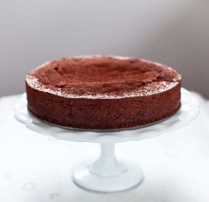 Chocolate Almond Caprese Cake