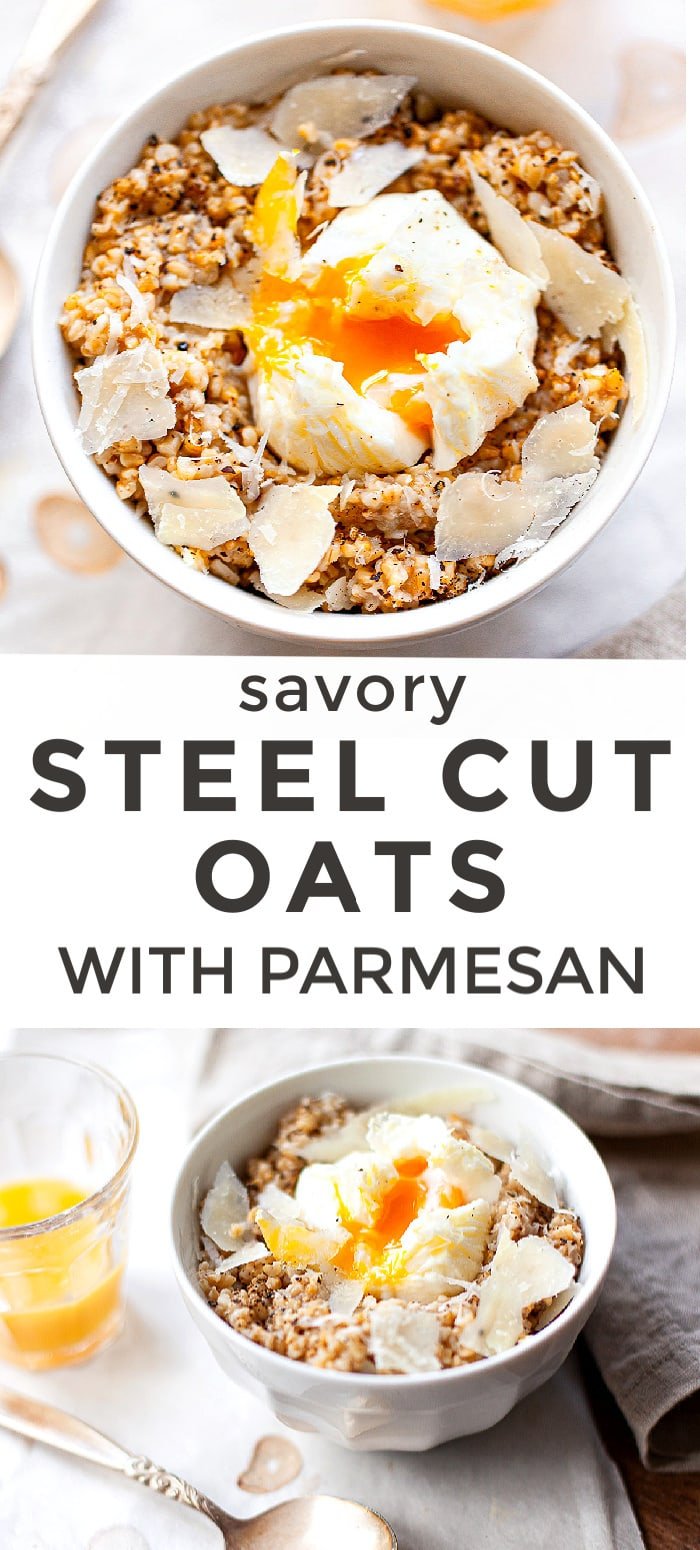 Savory Steel Cut Oats with Cheese Familystyle Food