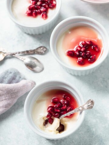 Pomegranate Panna Cotta