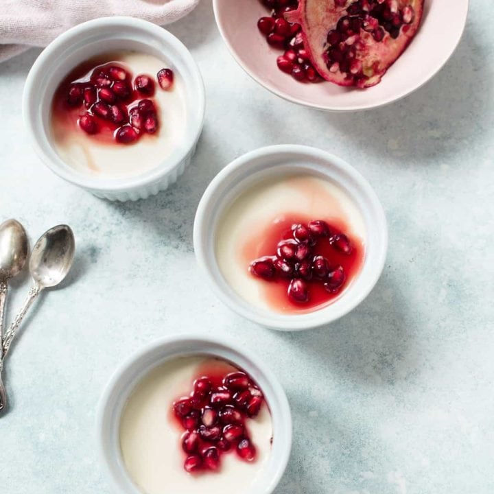 Pomegranate Panna Cotta Familystyle Food