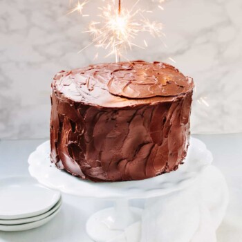 Chocolate Birthday Cake with Chocolate Ganache