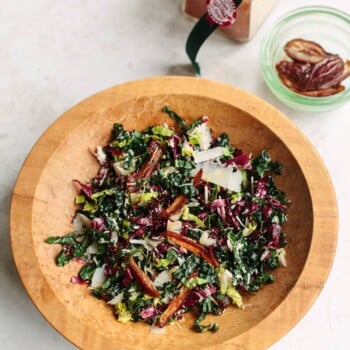 Chopped Kale Salad with Dates and Goat Cheese
