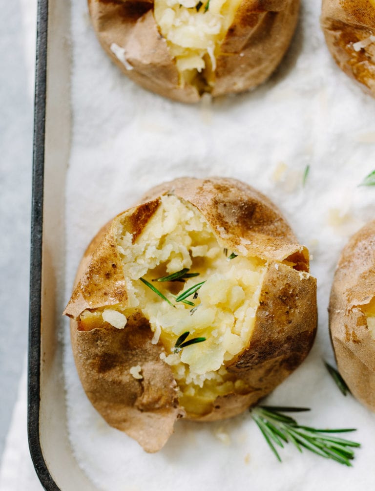 SaltRoasted Potatoes with Rosemary Butter Familystyle Food