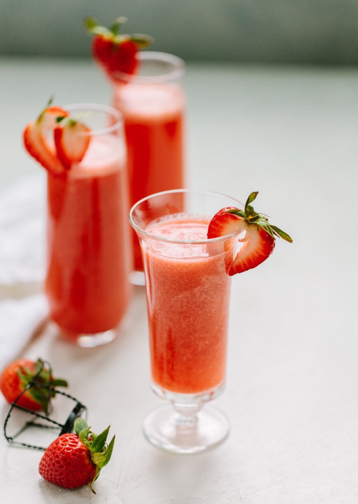 Strawberry Rossini Prosecco Cocktail