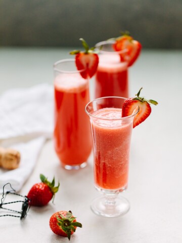 Strawberry Rossini Prosecco Cocktail