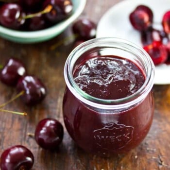 Italian-style mostarda, or fruit mustard, made with fresh cherries and Dijon.