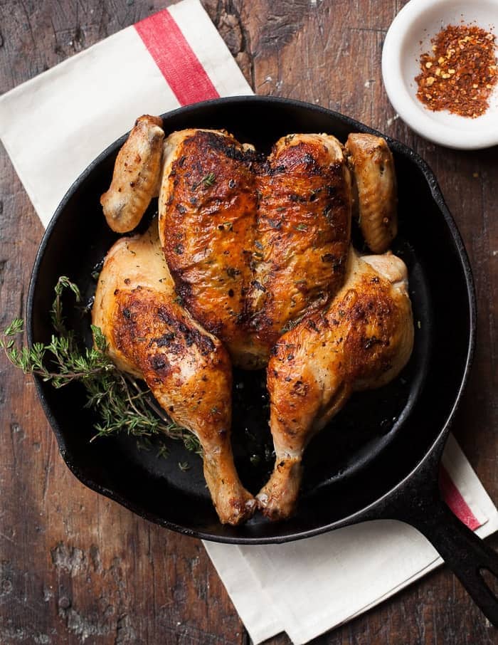 Roast Butterflied Chicken with Italian Chili Butter | Familystyle Food