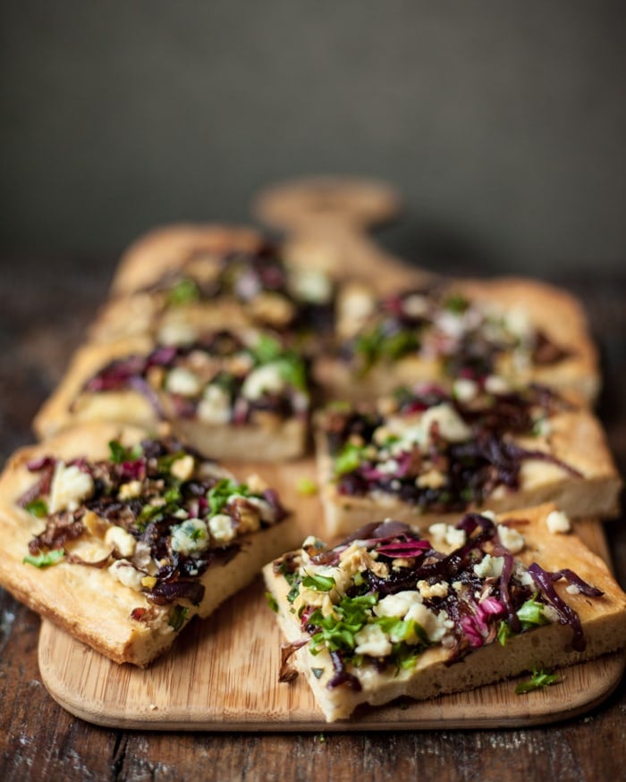 Focaccia with Caramelized Onions and Capers