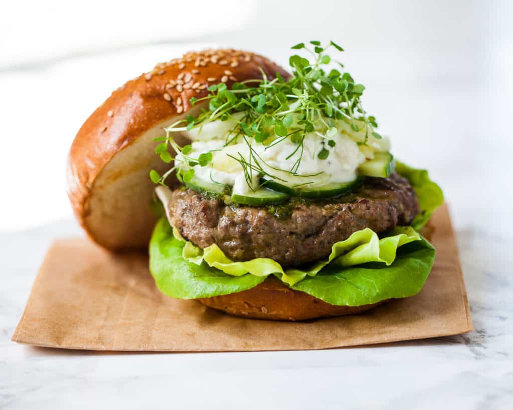 Spiced Lamb Burgers with Fennel Slaw Familystyle Food