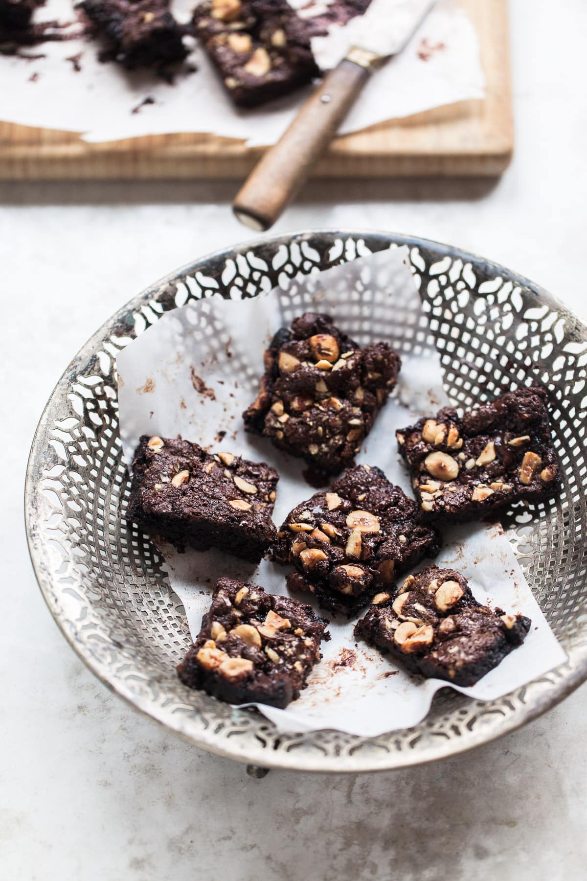 Gooey Flourless Nutella Brownies Familystyle Food