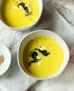 Turmeric Cauliflower Soup (Vegan)