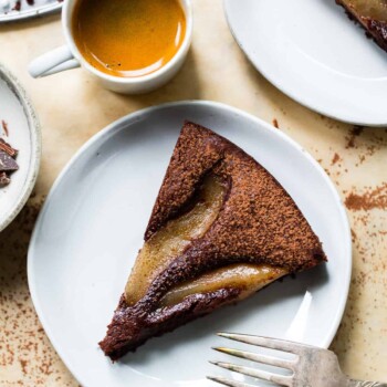 Flourless Chocolate Pear Cake