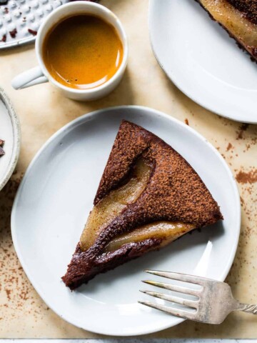 Flourless Chocolate Pear Cake