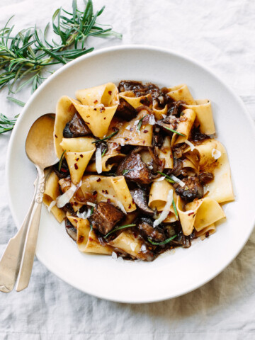 Pappardelle Pasta with Mushroom Ragu