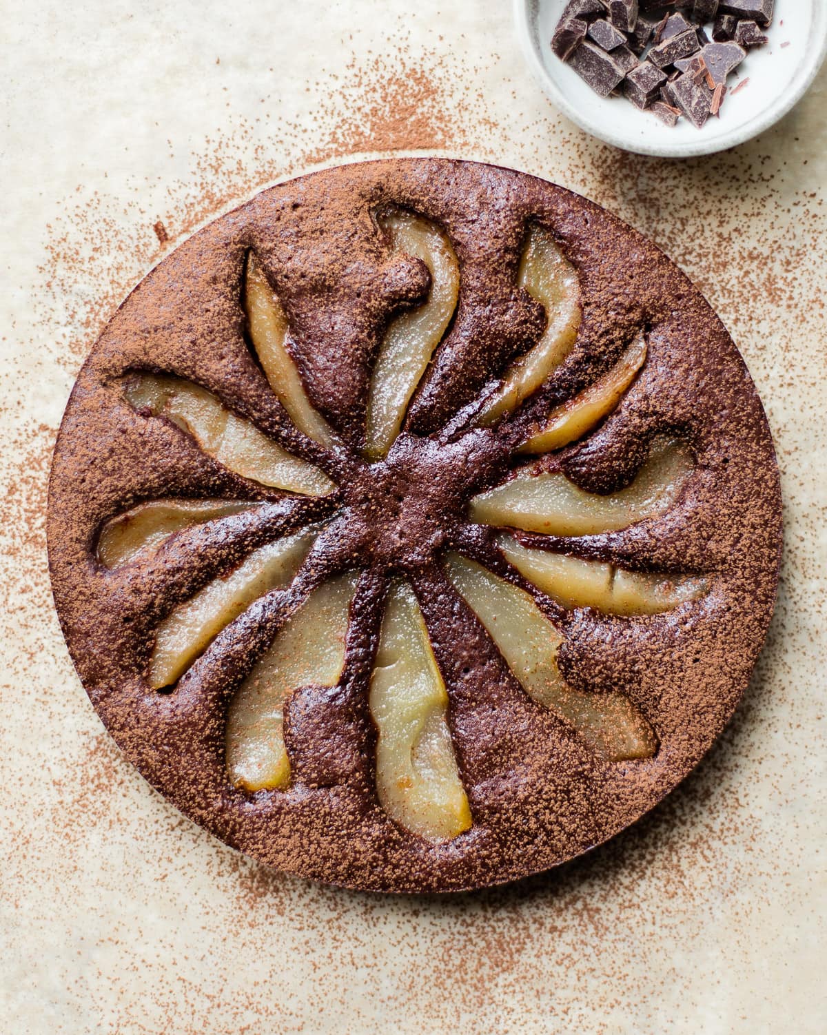 Pear, Cardamom & Chocolate Loaf Cake - Baking with Aimee.