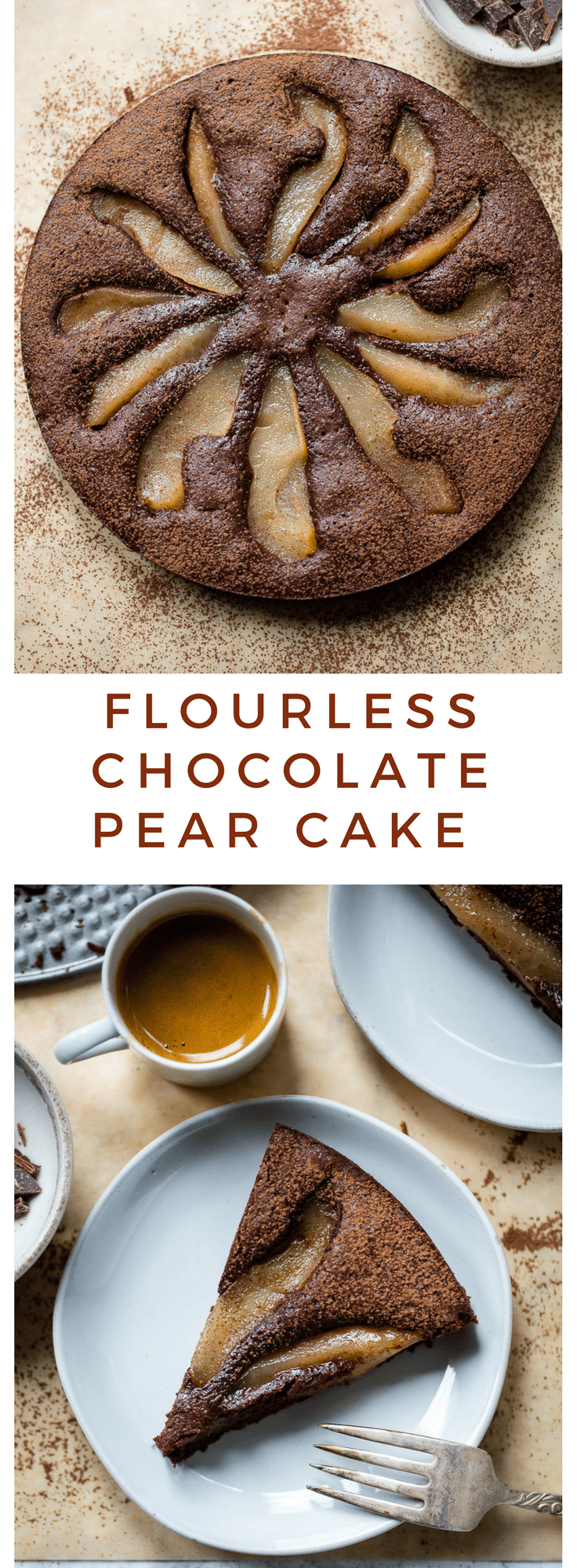 Flourless Chocolate Pear Cake Familystyle Food