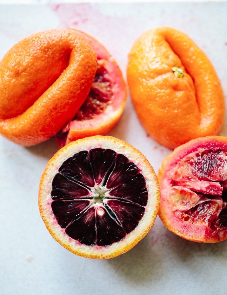 Tangerine Blood Orange Sorbet Familystyle Food