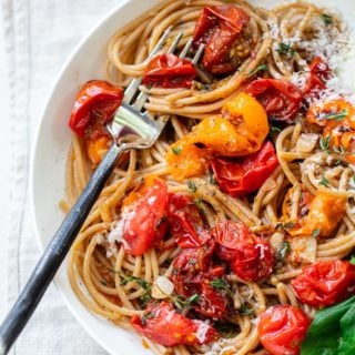 Burst Cherry Tomato Pasta with Ricotta