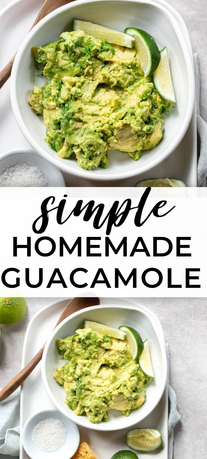 Three Ingredient Guacamole: Quick and easy recipe for the best guac!
