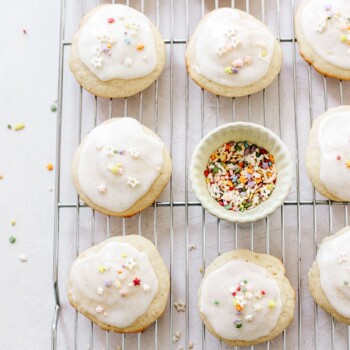 Soft Sugar Cookies with Vanilla Bean Glaze