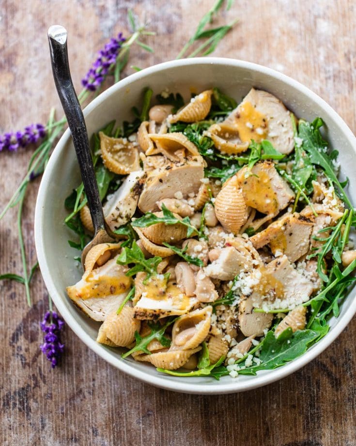 Dijon Chicken Pasta Salad with Herbs de Provence Familystyle Food