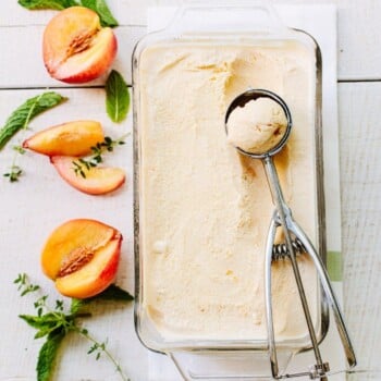 No-Churn Peach Gelato