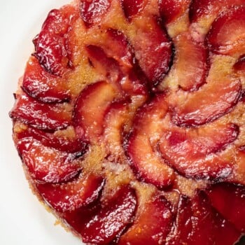 California Plum Upside Down Cake