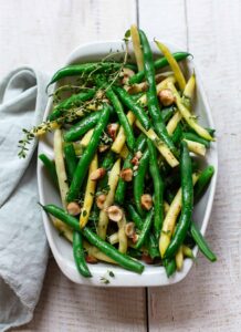 Hazelnut and Brown Butter Green Beans