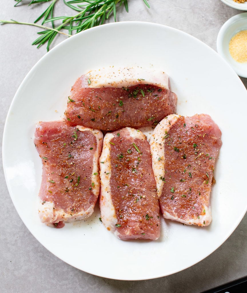 Rosemary and Brown Sugar Pork Chops Familystyle Food