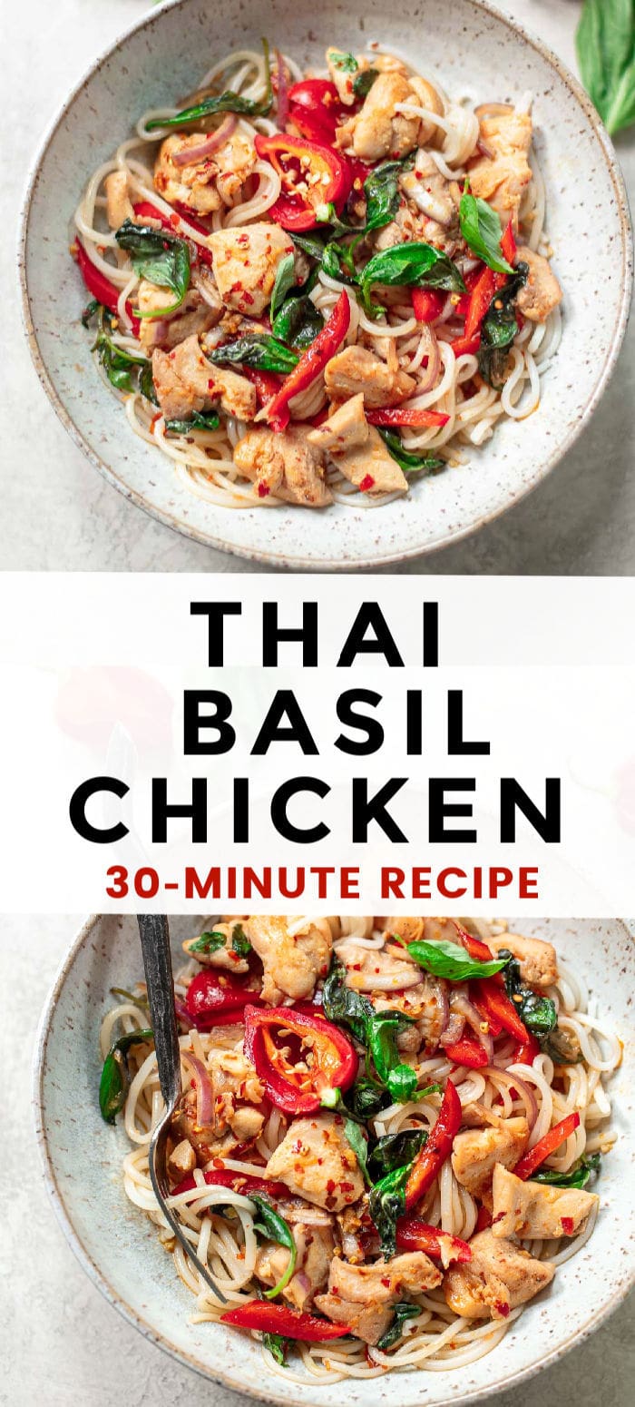 25Minute Thai Basil Chicken with Chili Garlic Sauce Familystyle Food