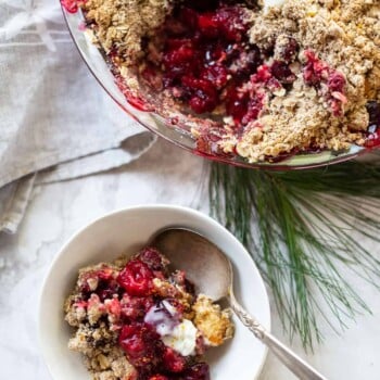 Warm Orange Cranberry Crumble