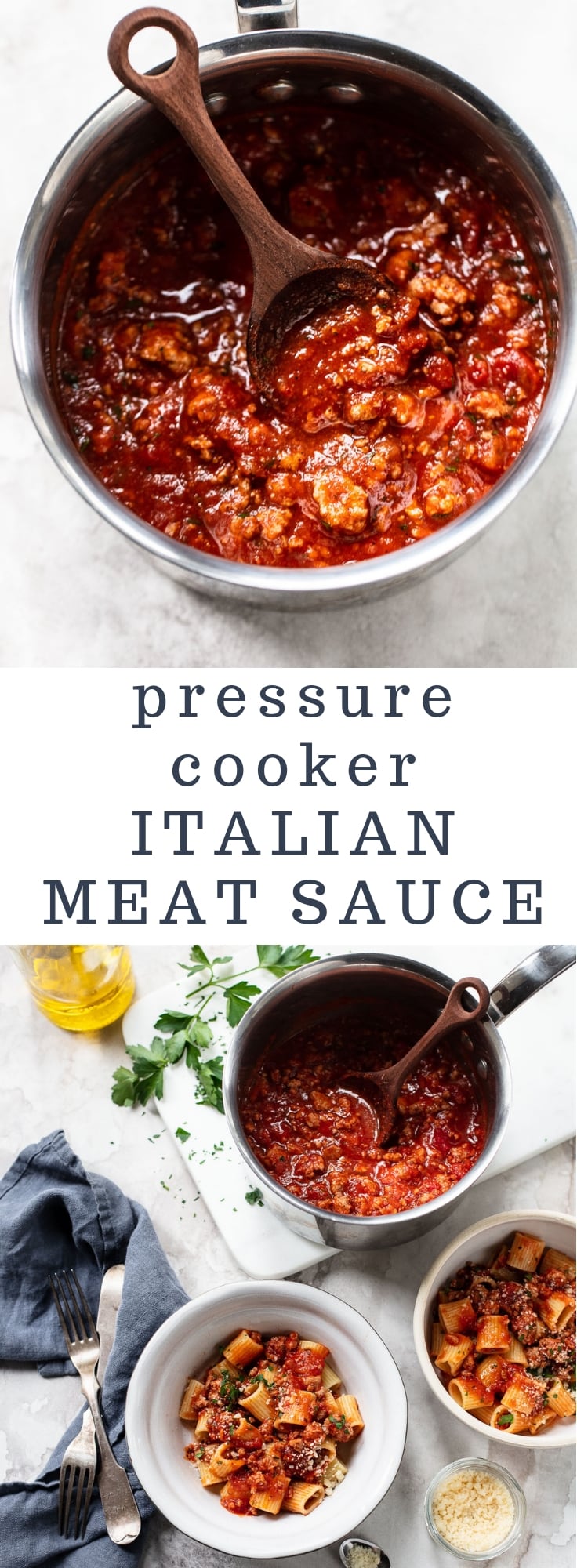 Pressure Cooker Italian Meat Sauce Familystyle Food