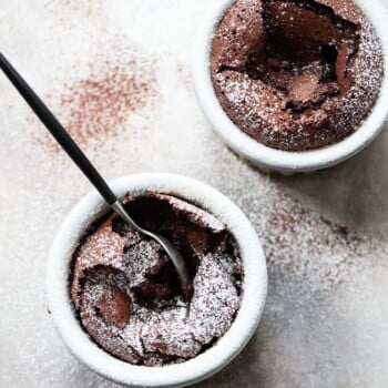 Fallen Chocolate Soufflé Cake