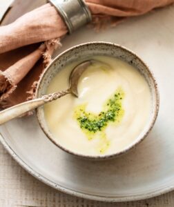 Creamy Cauliflower Soup with Parmesan