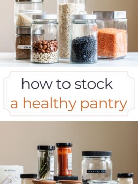How to Stock a Basic Healthy Pantry (Printable Checklist)