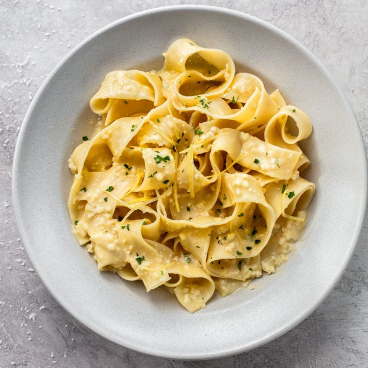 Pappardelle Pasta with Portobello Mushroom Ragu Familystyle Food