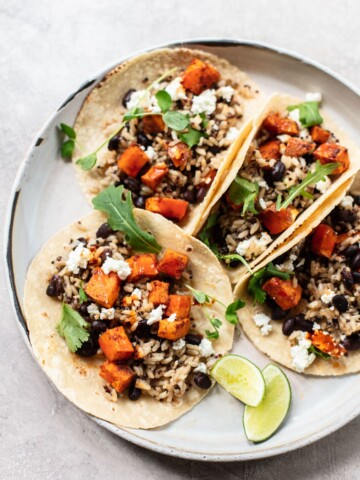 Chipotle Sweet Potato and Black Bean Tacos