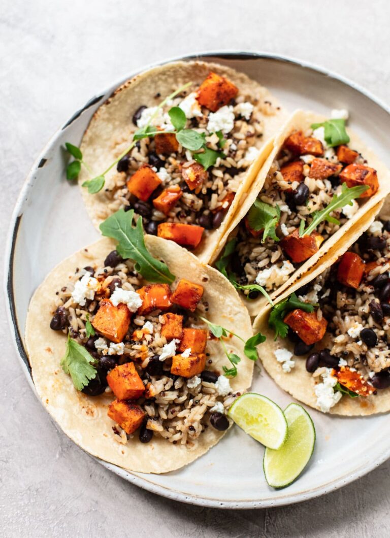 Chipotle Sweet Potato and Black Bean Tacos