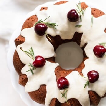 Cherry Olive Oil Bundt Cake