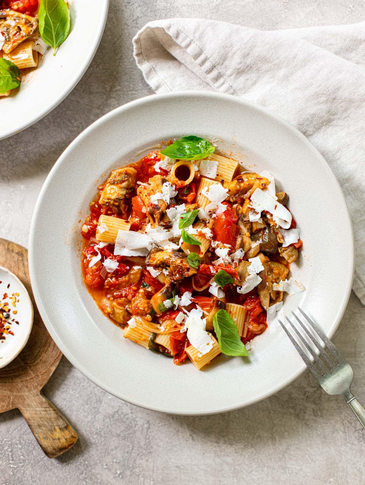 Homemade Pasta alla Norma (Tomato and Eggplant Pasta) - Familystyle Food