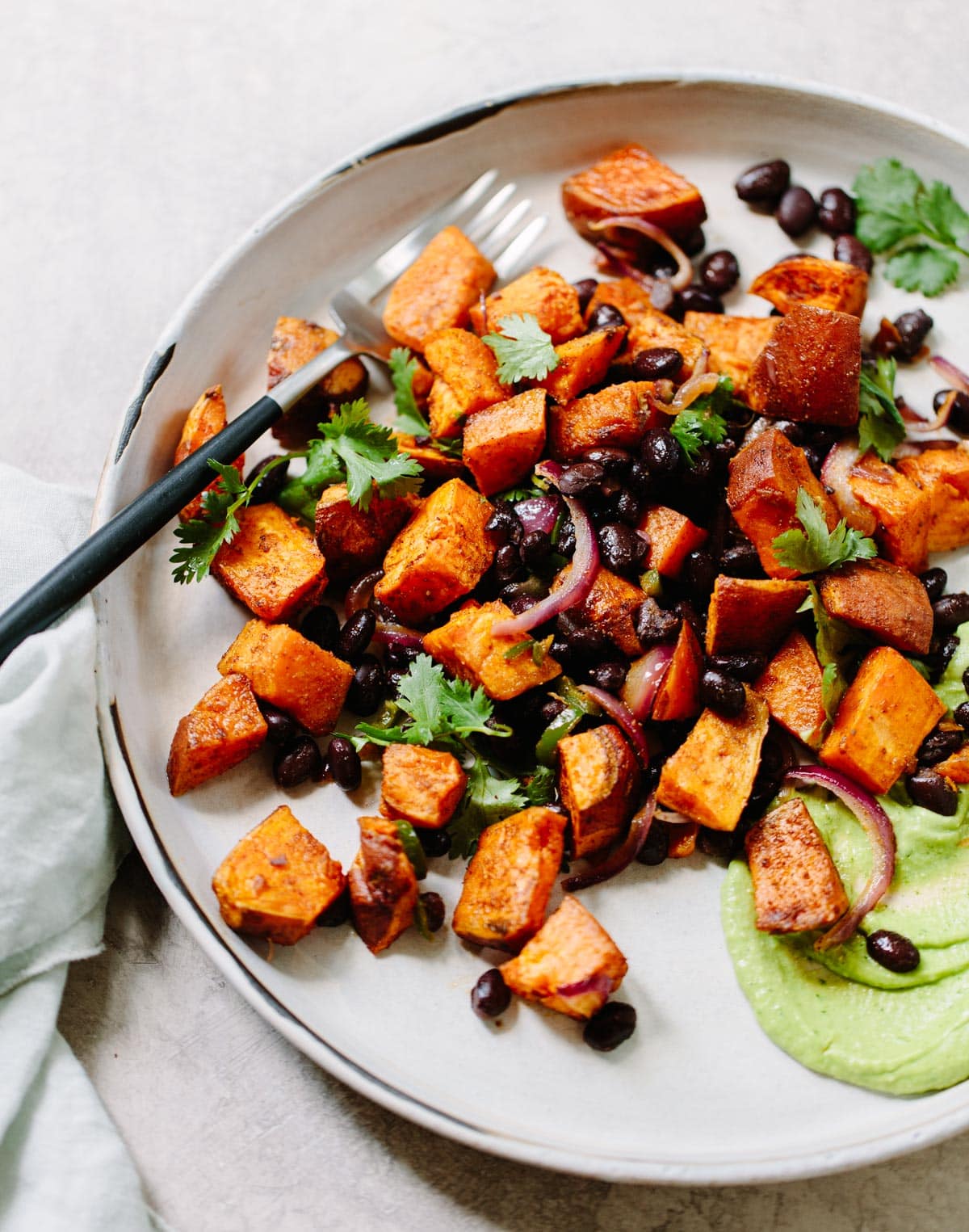 Spicy Roasted Sweet Potato Salad