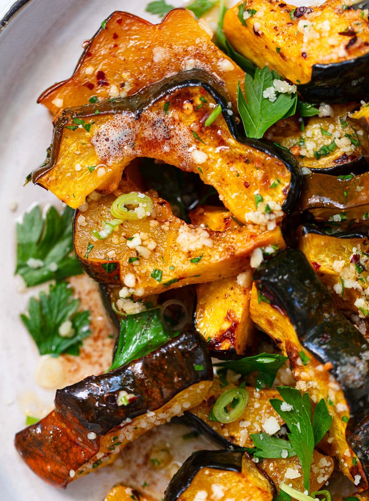 beans and roast acorn squash