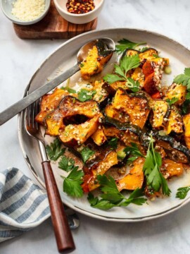 Roasted Acorn Squash with Brown Butter