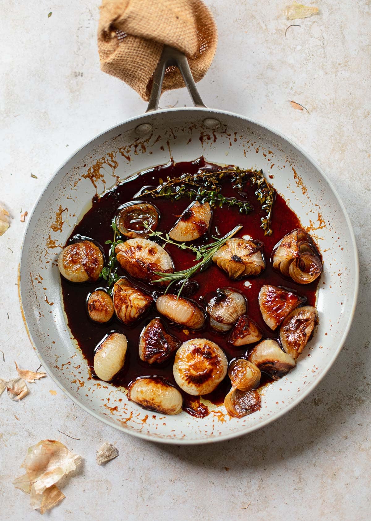 Cipollini Onions with Balsamic Glaze (Cipollini Agrodolce